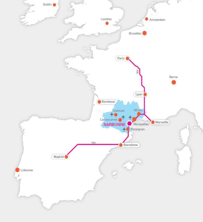 Recorrido del tren Renfe Sncf