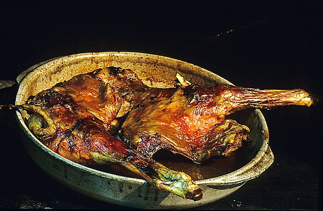 Lechazo asado.