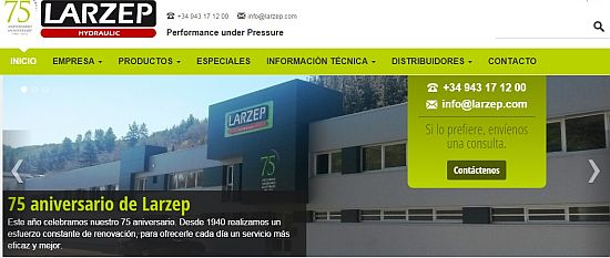 CodeSyntax renueva la web de Larzep el año que celebra su 75 aniversario