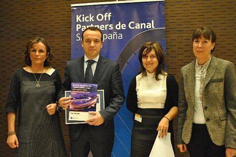 Ana Oró, Directora Global Channels&General Business at SAP; Carlos Iribarren, Director SEIDOR MSS; Mercedes del Castillo, SAP Business One Head Spain en SAP; Cathy Daum, Senior Vice President EMEA General Business&Partner Organisation at SAP