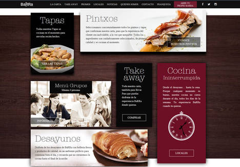 BaRRa de Pintxos potencia su servicio take away a través de una nueva web