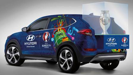 El Hyundai Tucson transportará oficialmente el trofeo