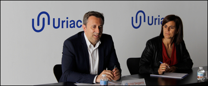 Oriol Segarra, CEO de Uriach, y Belén Badia, Directora de Comunicación de Uriach