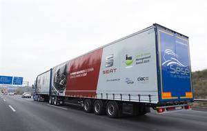 Primer trayecto en España del Megatruck