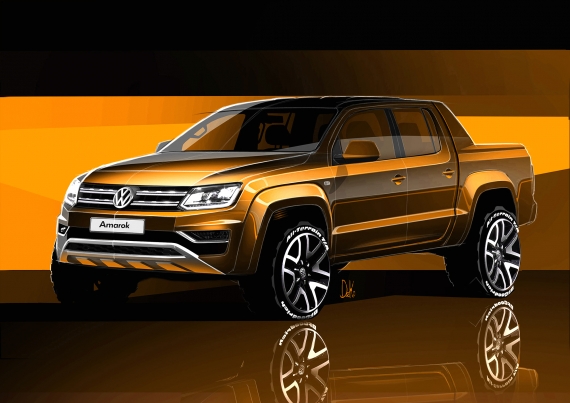 Volkswagen muestra las líneas del nuevo Amarok
 