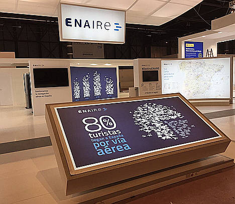 ENAIRE muestra en Fitur los servicios de navegación que mueven ocho de cada diez turistas que llegan a España por vía aérea