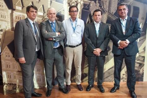 Lozano, NOKIA; Díaz, TECNOCOM; Noguera, RED.ES; Pallarolls, CELLNEX TELECOM; y Redondo, ALTITUDE SOFTWARE.