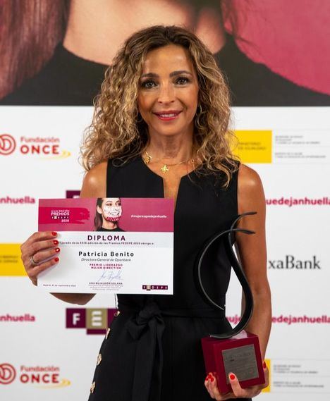 Patricia Benito, Premio Liderazgo Mujer Directiva de FEDEPE.