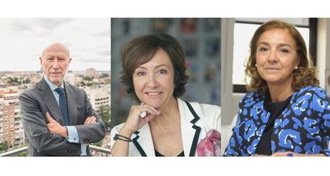 Francisco Marín, Esther Valdivia y Carmen Vela.