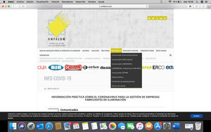 Anfalum incorpora un nuevo espacio web dedicado al Covid-19 para informar a la industria de la iluminación