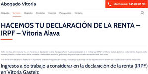Lugares para hacer la declaración de la renta en Vitoria