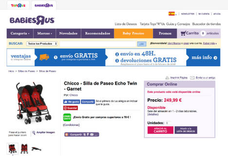 Amazon sigue por delante de Toys’R’Us con los juguetes más baratos