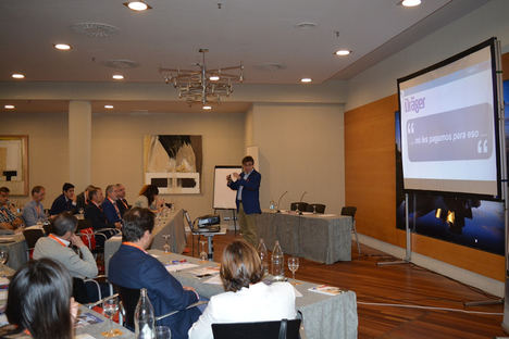 Antonio Ramírez, Konica Minolta, en la I Jornada de Compras de Facilities y SSGG de AERCE.