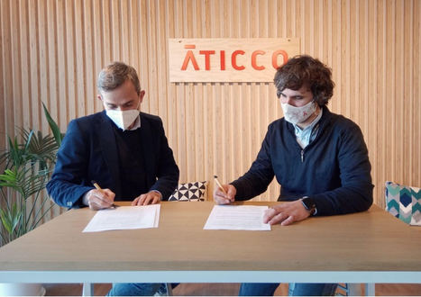 Christian Marion, director general de la Cámara de Comercio e Industria Francesa de Barcelona y Gabriel Espín, CEO de Aticco.