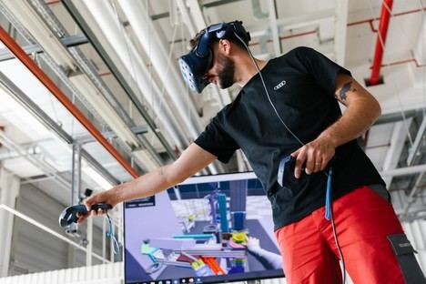 Audi ensaya el proceso de producción del e-tron GT utilizando realidad virtual