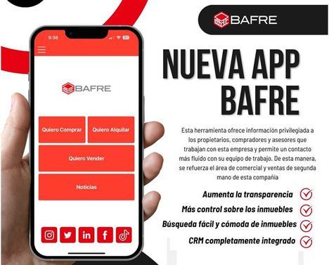 Bafre Inmobiliaria lanza al mercado una novedosa aplicación para dispositivos móviles iOS y Android