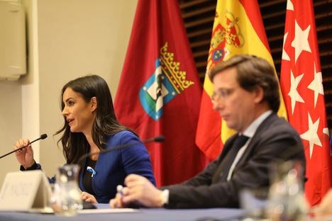 Begoña Villacís, vicealcaldesa del Ayuntamiento de Madrid y José Luis Martínez-Almeida, alcalde de Madrid.