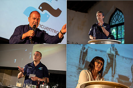 Benjamín Lana, José Lucas Pérez, Pino Cuttaia, Rita Míguez.