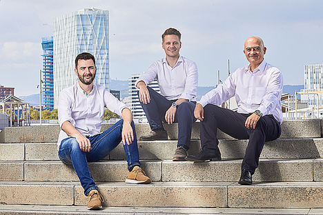 De izqda. a dcha.: Albert Bosch, Enric Aparici y Francisco Morán.