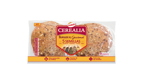 Nuevo pan Burguer XL Gourmet 5 Semillas de CEREALIA®