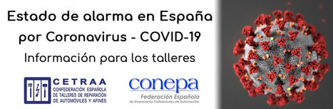 Información para los talleres sobre el Estado de Alarma