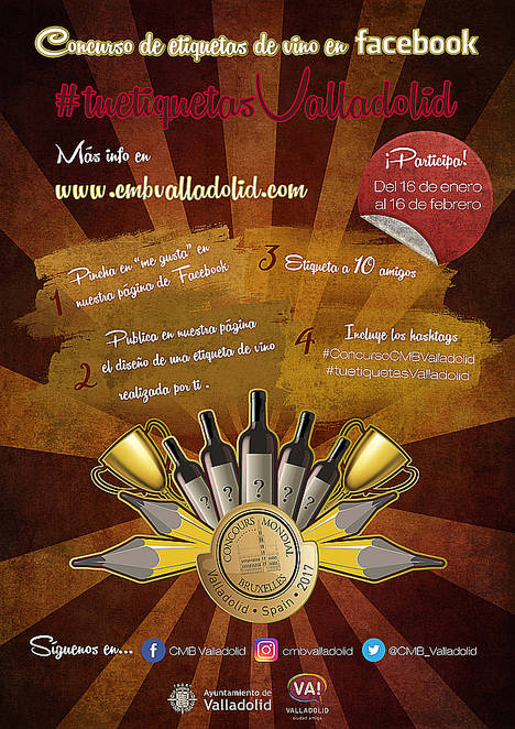 Valladolid organiza un concurso de diseño de etiquetas de vino de cara al CMB 2017