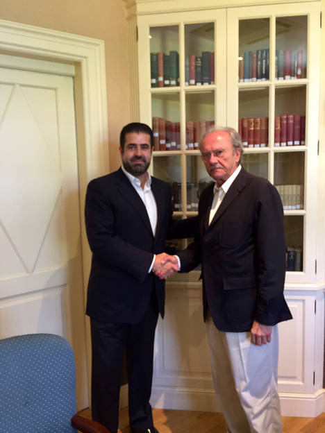 Presidente de la Cámara Hispano Iraní D. Arturo Rumeu López y Sr. Rodríguez de Azero,