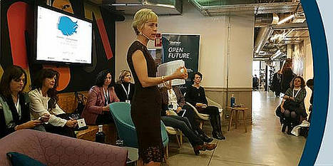 Carme Artigas, CEO de Synergic Partners, durante su ponencia en la 1a edición de ‘Women in Data Science’ en Madrid.
