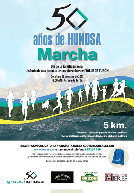 Marcha y carrera popular “50 años de HUNOSA”