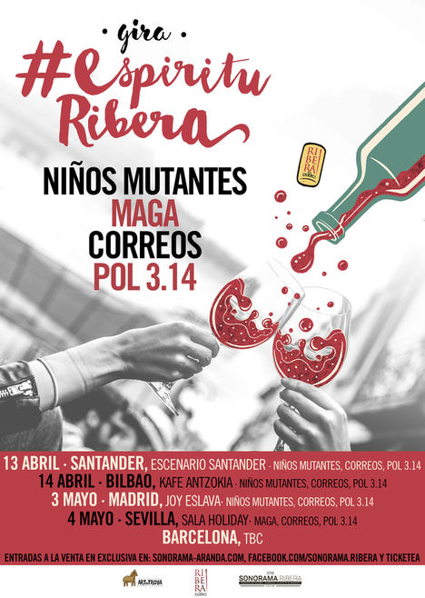 Vino y música española vuelven a las grandes salas nacionales con la gira #EspírituRibera