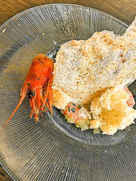 Ceviche de Gamba Roja y Corvina Vincci MadridFusión