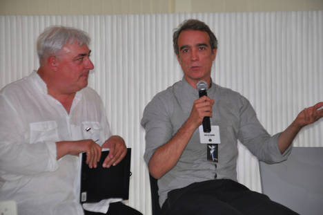 Chema San Segundo en Quijote Day con Rafa de Ramón cofundador de Zinc Shower