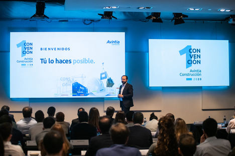 Juan Jesús González, Director General de Planificación y Organización Corporativa de Grupo Avintia en un momento de la “I Convención de Avintia Construcción”.