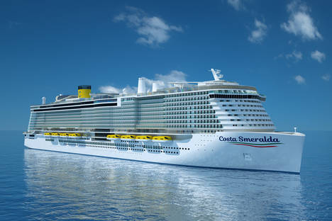 Comienza la construcción del Costa Smeralda, el primer barco de Costa Cruceros propulsado con Gas Natural Licuado