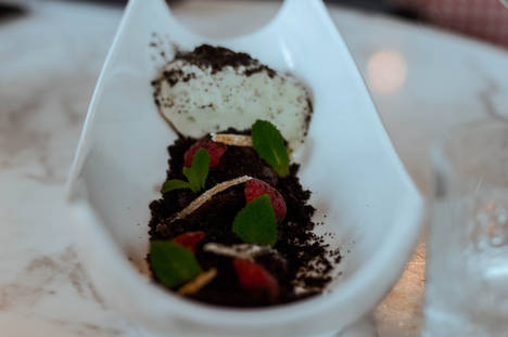 Cremoso de chocolate.