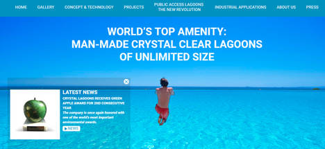 Crystal Lagoons recibe por segundo año consecutivo el premio Green Apple Award