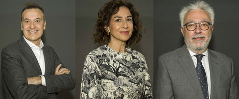 De Izqda. a Dcha.: Rafael Gracia, Leonor Muñoz y Melchor Izquierdo.