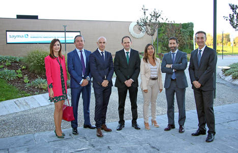 De izd a dcha: Irene Gómez, Francisco Manzano, Víctor Etxeberría, Jokin Perona, Yolanda Domínguez, Rafael Martin y Kepa Irazusta.