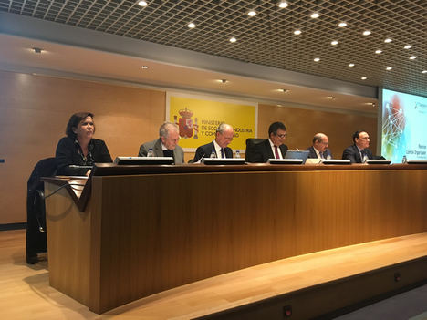 De izq. a dcha: Yolanda de Aguilar, Felipe Romera, Francisco de la Torre, Manuel García León, José Carlos Gómez Villamandos.