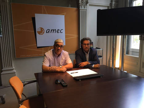 De izqda a dcha, Carles Sebastià (Amec) y Francesc Altarriba (CIPF).