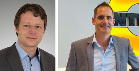 De izqda. a dcha.: Dr. Christopher Matheisen y Stephan Kohlhof.