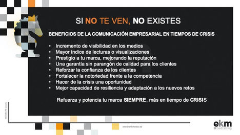 EKM Broadcasting: 'Si no comunicas, otro, tu competencia, lo hará por tí'