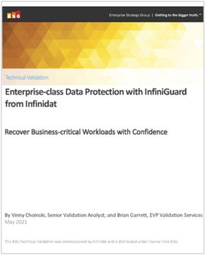 El ESG emite un informe de validación de la tecnología de backup inteligente InfiniGuard de Infinidat