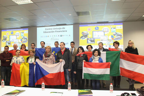 Unicaja promueve la educación financiera entre estudiantes de seis países europeos