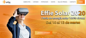 Ha comenzado Effie Solar 2020, una feria sin riesgo de contagios ni emisiones