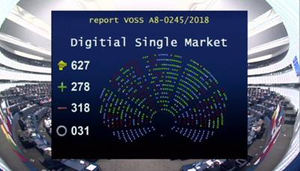 El Parlamento Europeo rechaza la nueva reforma europea sobre derechos de autor, que ha denunciado la AEEPP