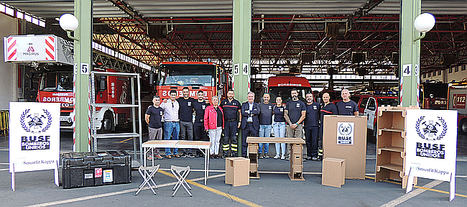 Smurfit Kappa diseña un kit de campaña para catástrofes de cartón ondulado para Bomberos Unidos sin Fronteras