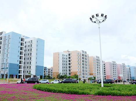 Área residencial de la Centralidad de Dundo