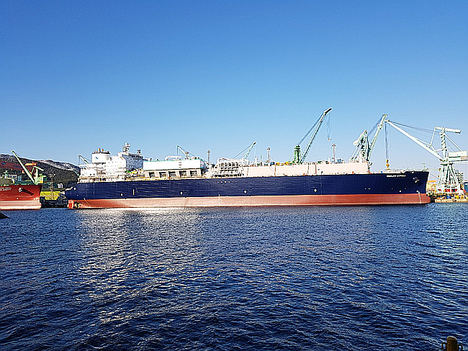 El metanero “Gaslog Warsaw”.