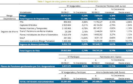 El seguro mantiene el ahorro bajo gestión en el primer semestre del año